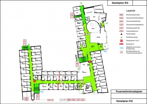 Beispiel für einen Feuerwehreinsatzplan