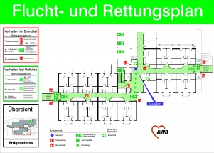 Beispiel für einen Flucht- und Rettungsplan